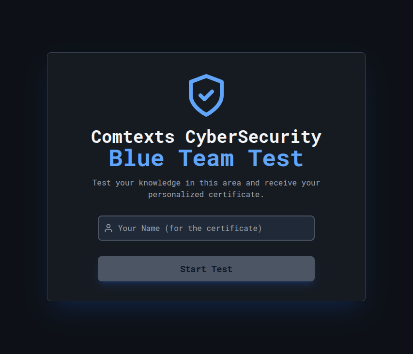 Cybersecurity Test Comtexts Blueteam